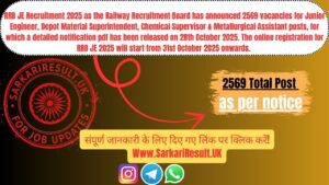 A Comprehensive Guide to RRB JE Recruitment 2025: Notification, Vacancies, and Application Process
