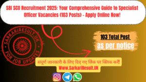 SBI Recruitment 2025 Apply Online