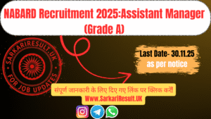 NABARD Recruitment 2025 91 POST LAST DATE 30 NOV NOW APPLY