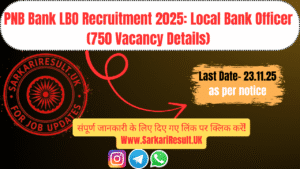 PNB Bank Local Bank Officer Recruitment 2025 PNB Bank Local Bank Officer Recruitment 2025 PNB Bank LBO Recruitment 2025: Key Dates and Official Details